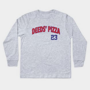 Deeds' Pizza #23 Kids Long Sleeve T-Shirt